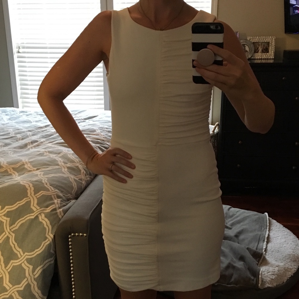BCBG White Bodycon Dress.